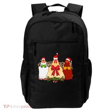 Funny Festive Christmas Chickens Backpack