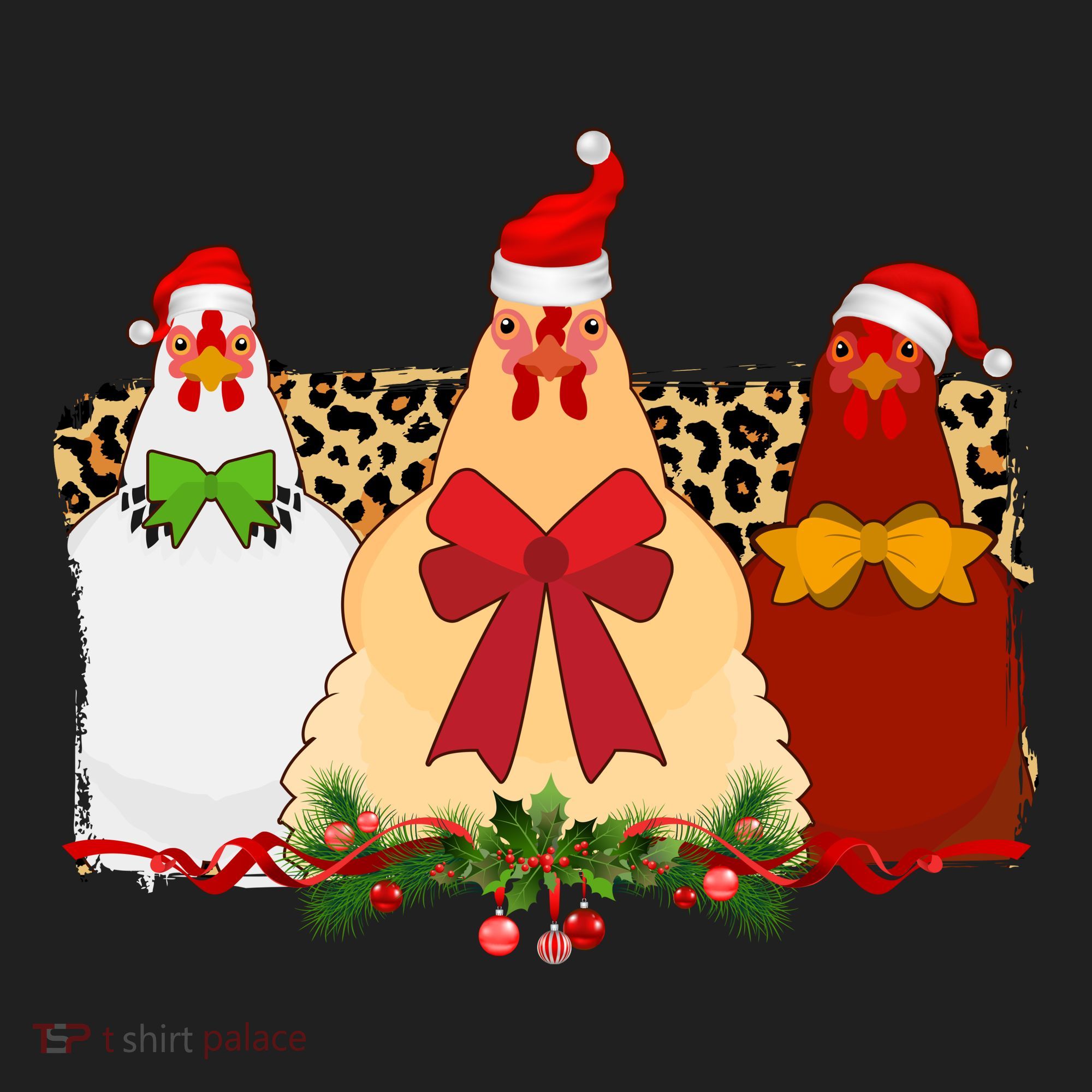Funny Festive Christmas Chickens Hat