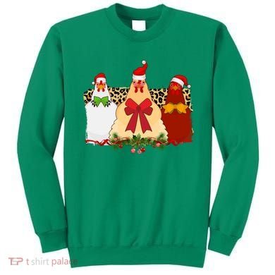Funny Festive Christmas Chickens Sweatshirt