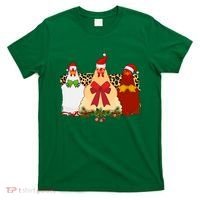 Funny Festive Christmas Chickens T-Shirt thumb 0