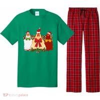 Funny Festive Christmas Chickens Pajama Set thumb 0
