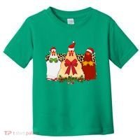 Funny Festive Christmas Chickens Toddler T-Shirt thumb 0