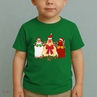 Funny Festive Christmas Chickens Toddler T-Shirt thumb 2