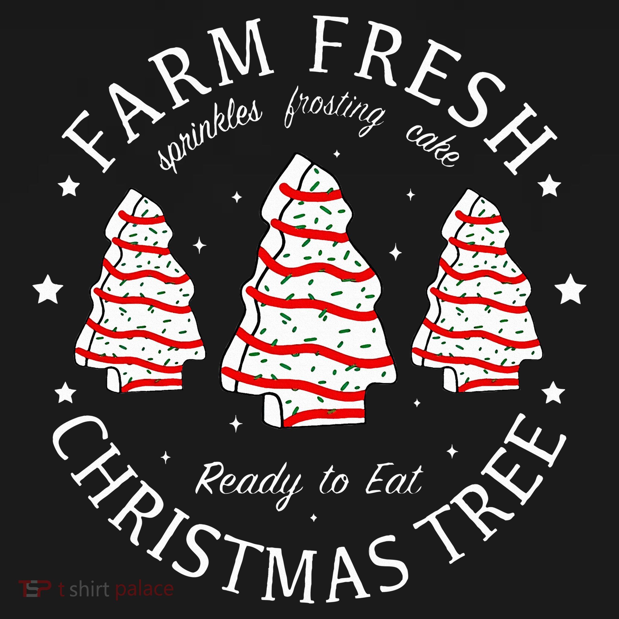 Farm Fresh Christmas Tree Cakes Funny Tree Farm Xmas Pajamas Women's Hoodie