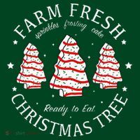 Farm Fresh Christmas Tree Cakes Funny Tree Farm Xmas Pajamas Sweatshirt thumb 3
