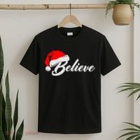 Funny Family Christmas Believe Santa Claus Cute Xmas Holiday T-Shirt thumb 2