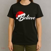 Funny Family Christmas Believe Santa Claus Cute Xmas Holiday T-Shirt thumb 4