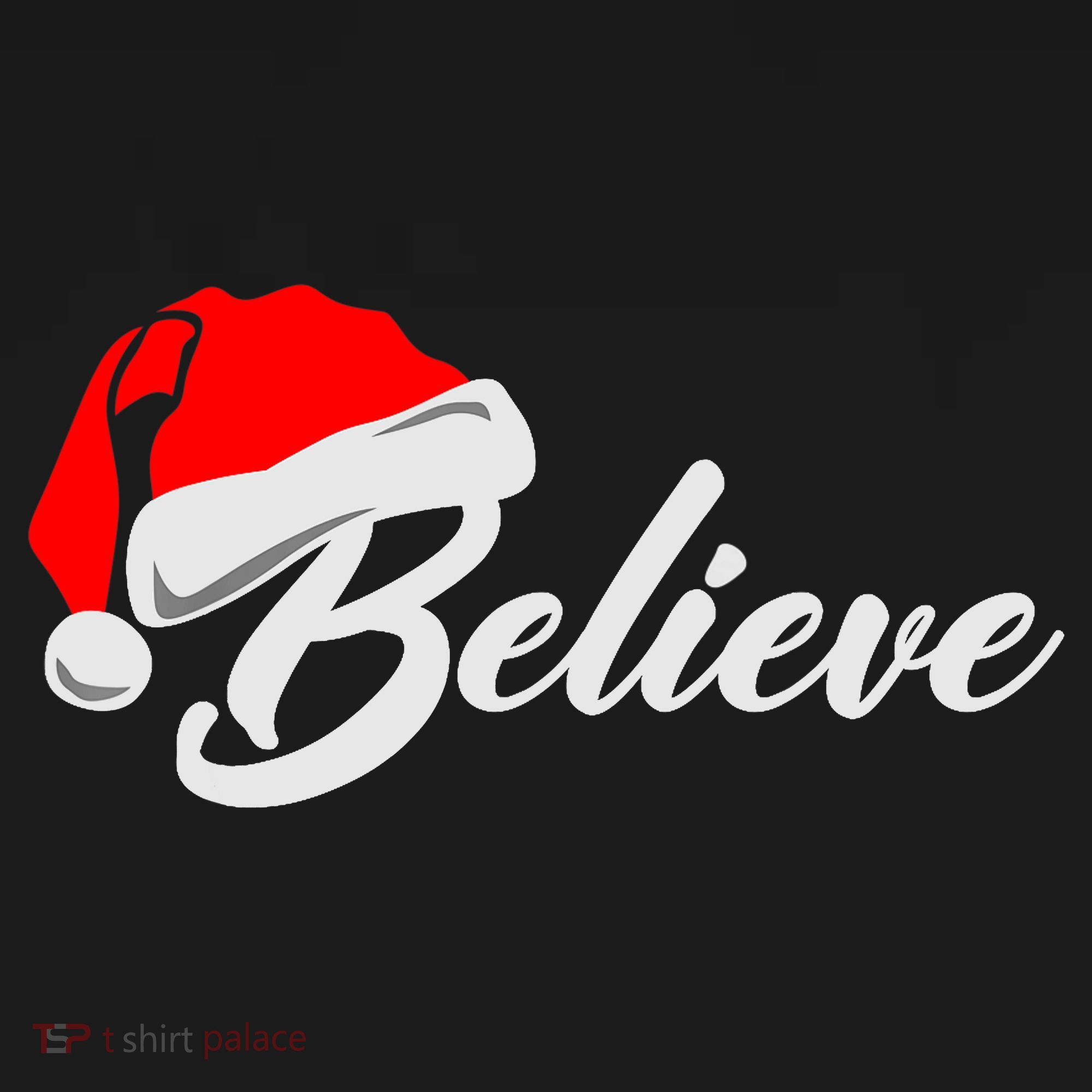 Funny Family Christmas Believe Santa Claus Cute Xmas Holiday T-Shirt