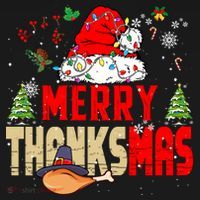 Funny Family Christmas Merry Thanksmas Cute Xmas Holiday Ornament thumb 1