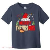 Funny Family Christmas Merry Thanksmas Cute Xmas Holiday Toddler T-Shirt thumb 0