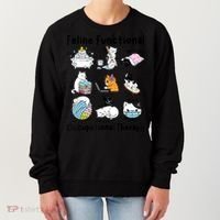 Feline Fun Cat Functional Occupational Therapy OT Therapist  Women's Sweatshirt thumb 0