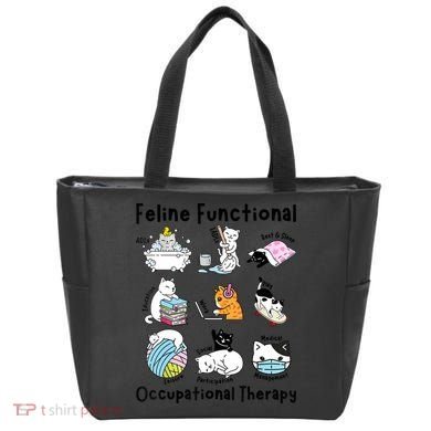Feline Fun Cat Functional Occupational Therapy OT Therapist  Tote Bag