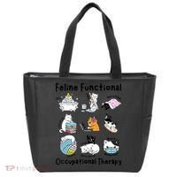 Feline Fun Cat Functional Occupational Therapy OT Therapist  Tote Bag thumb 0