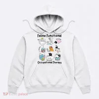 Feline Fun Cat Functional Occupational Therapy OT Therapist  Hoodie thumb 0