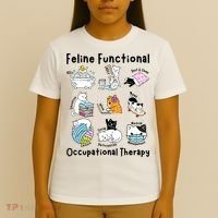 Feline Fun Cat Functional Occupational Therapy OT Therapist  T-Shirt thumb 4