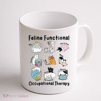 Feline Fun Cat Functional Occupational Therapy OT Therapist  Coffee Mug thumb 1
