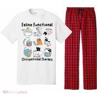 Feline Fun Cat Functional Occupational Therapy OT Therapist  Pajama Set thumb 0