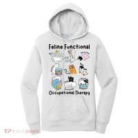 Feline Fun Cat Functional Occupational Therapy OT Therapist  Women's Hoodie thumb 0