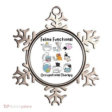 Feline Fun Cat Functional Occupational Therapy OT Therapist  Ornament
