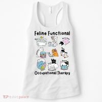 Feline Fun Cat Functional Occupational Therapy OT Therapist  Women's Tank Top thumb 0