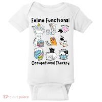Feline Fun Cat Functional Occupational Therapy OT Therapist  Baby Bodysuit thumb 0