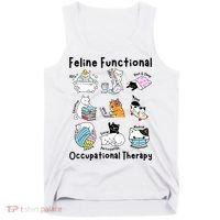 Feline Fun Cat Functional Occupational Therapy OT Therapist  Tank Top thumb 0