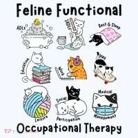 Feline Fun Cat Functional Occupational Therapy OT Therapist  Tank Top thumb 6