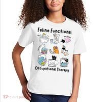 Feline Fun Cat Functional Occupational Therapy OT Therapist  Kids T-Shirt thumb 2