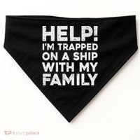 Funny Family Cruise Matching Vacation Cruising USA-Made Doggie Bandana thumb 0
