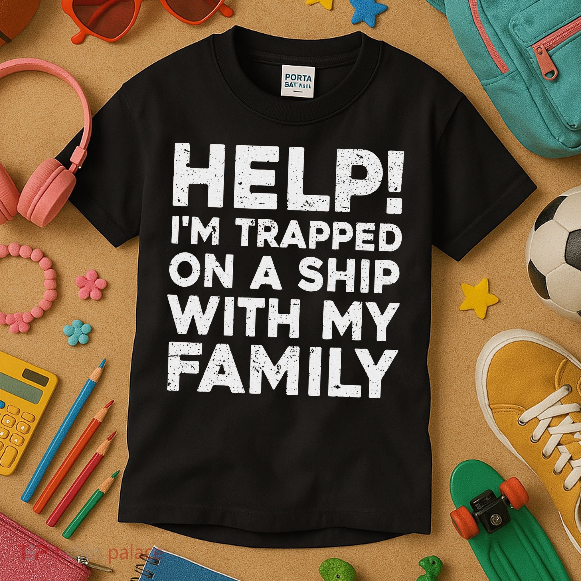 Funny Family Cruise Matching Vacation Cruising Kids T-Shirt