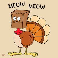 Funny Fake Cat Meow Turkey Thanksgiving Cat Love Fall Y'All Baby Bodysuit thumb 2