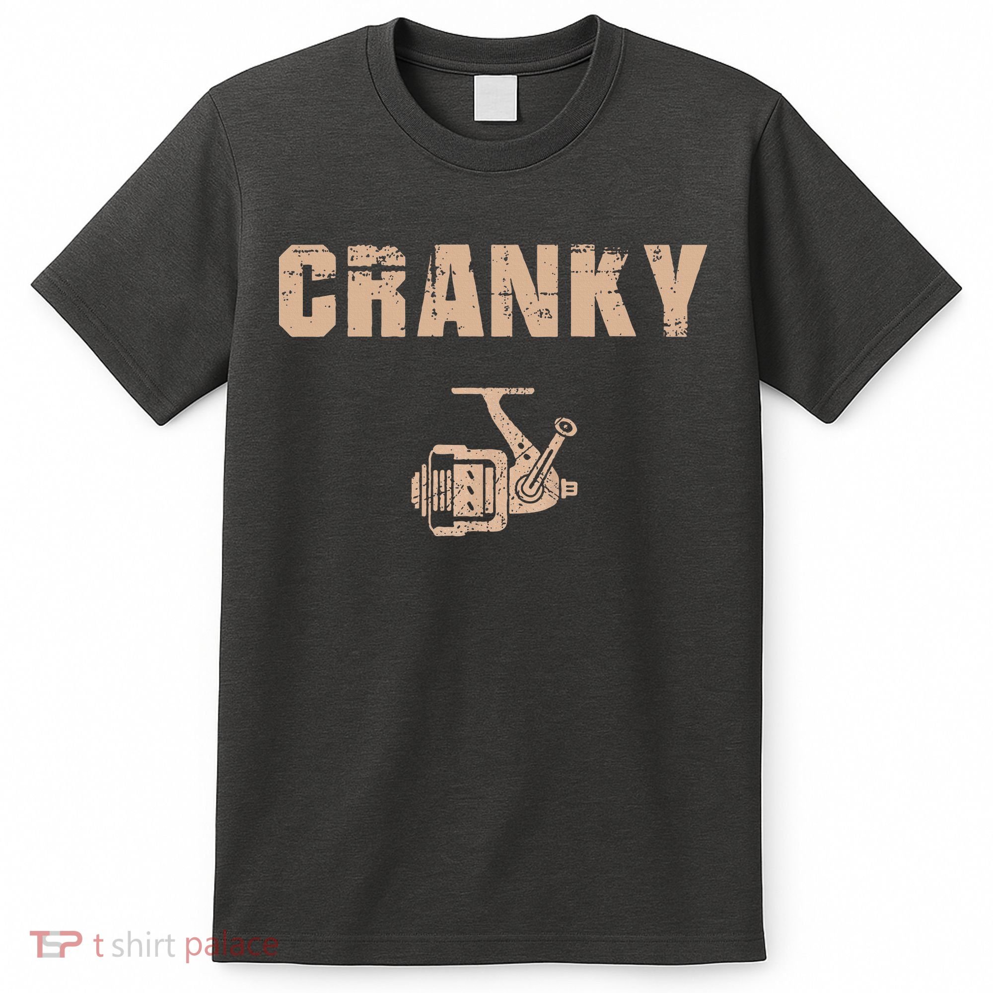 Funny Fishing Cranky Fishing Reel T-Shirt