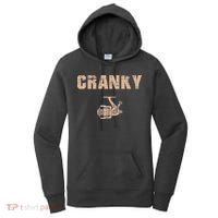 Funny Fishing Cranky Fishing Reel Women's Hoodie thumb 0