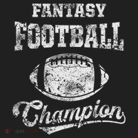 Fantasy Football Champion Funny League Draft Party Champ Comfort Colors Boxy T-Shirt thumb 3