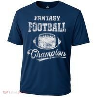 Fantasy Football Champion Funny League Draft Party Champ Cooling Performance Crew T-Shirt thumb 0