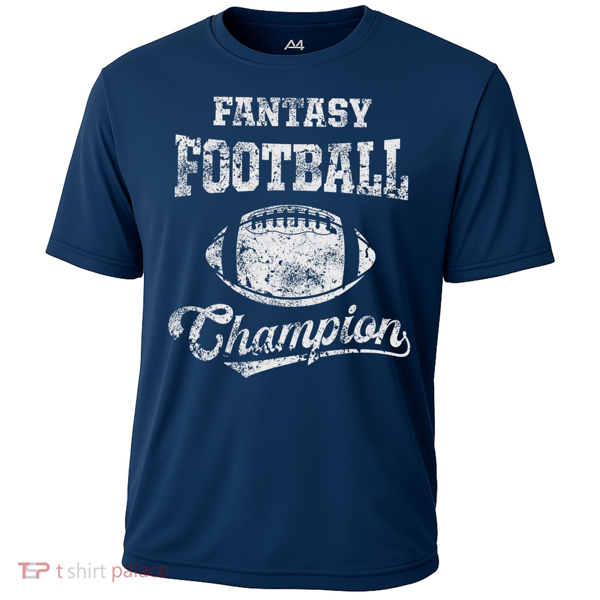 Fantasy Football Champion Funny League Draft Party Champ Cooling Performance Crew T-Shirt