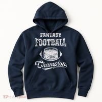 Fantasy Football Champion Funny League Draft Party Champ Hoodie thumb 0