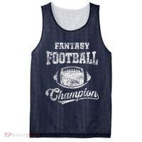 Fantasy Football Champion Funny League Draft Party Champ Mesh Reversible Basketball Jersey Tank thumb 0