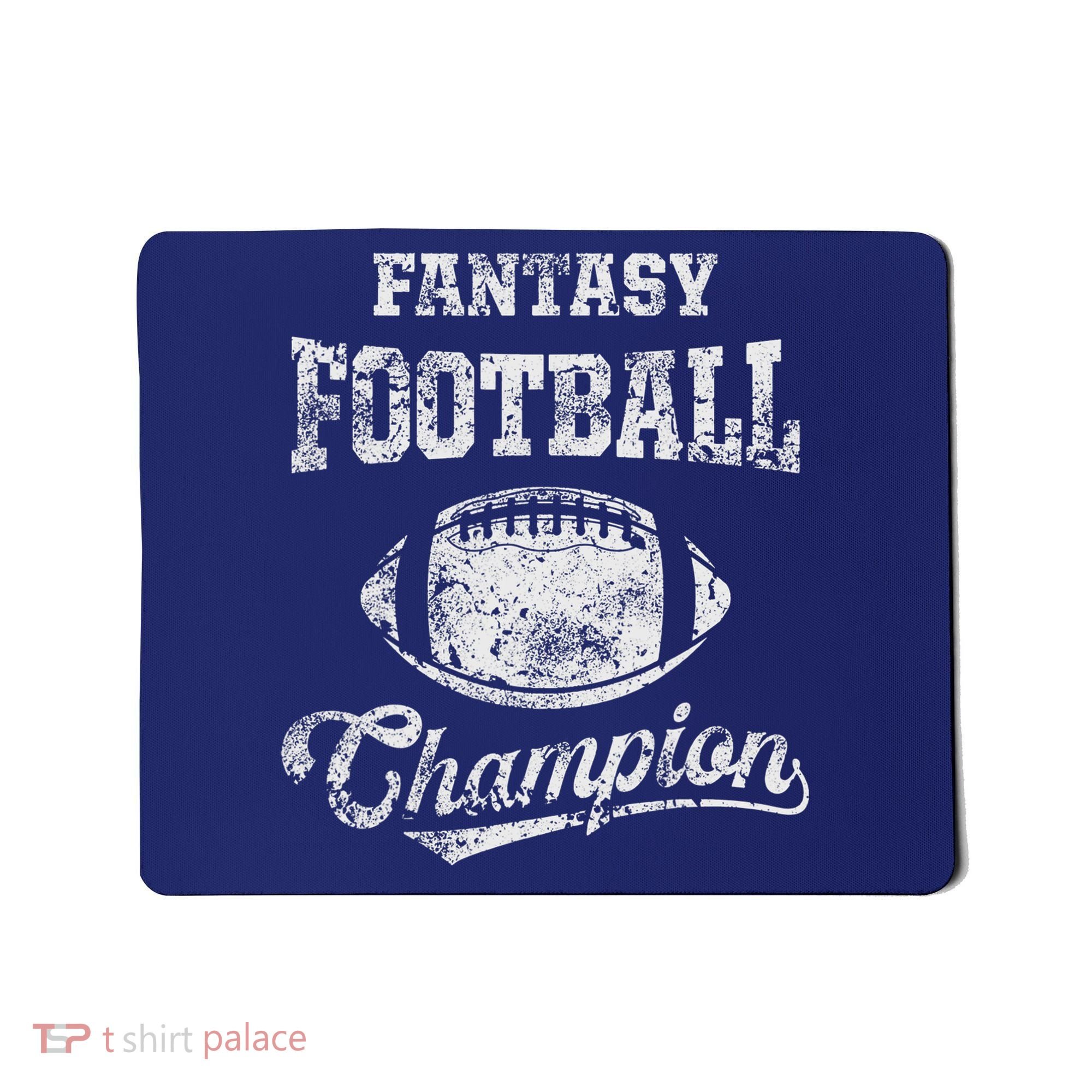 Fantasy Football Champion Funny League Draft Party Champ Mousepad