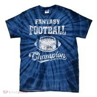 Fantasy Football Champion Funny League Draft Party Champ Tie-Dye T-Shirt thumb 0