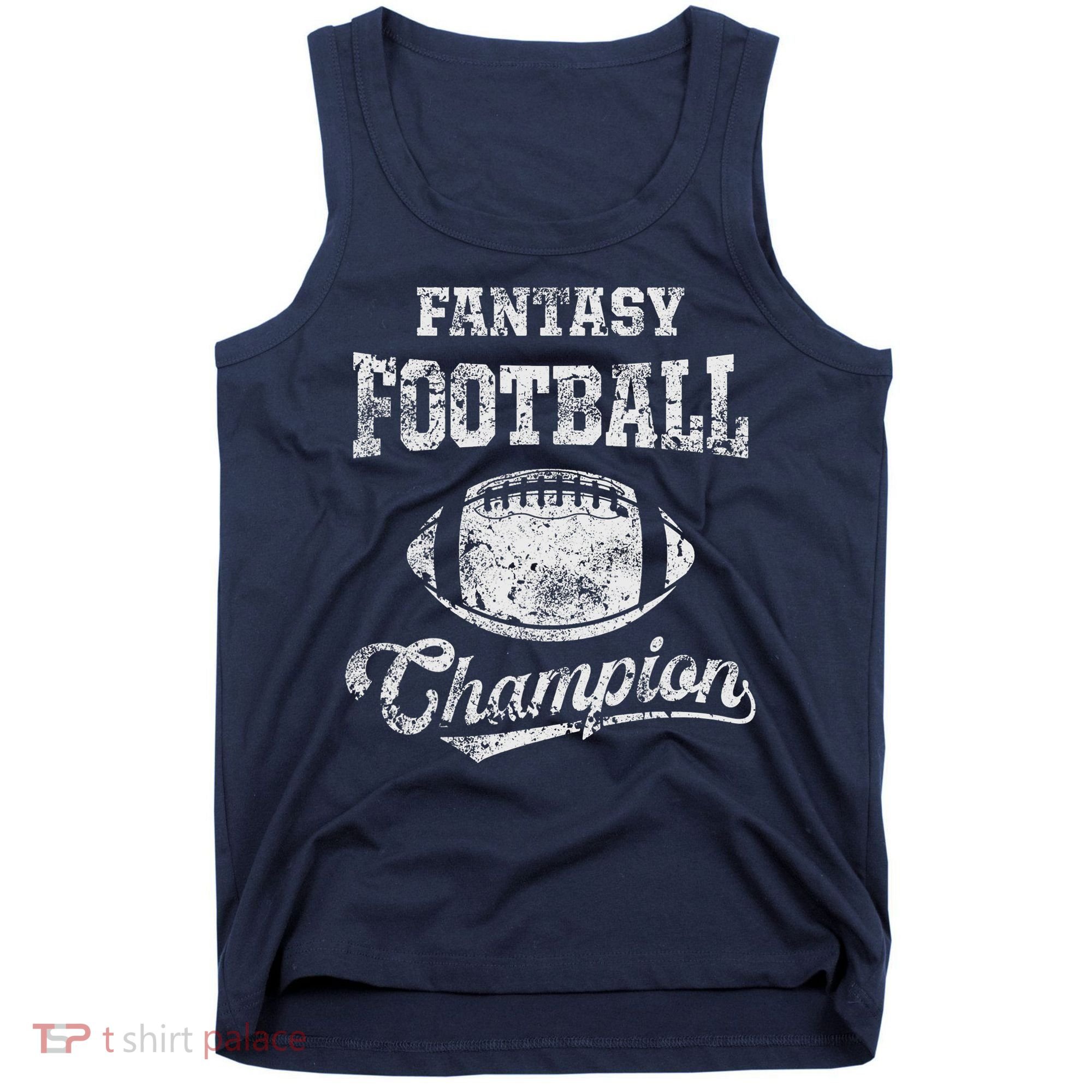 Fantasy Football Champion Funny League Draft Party Champ Tank Top