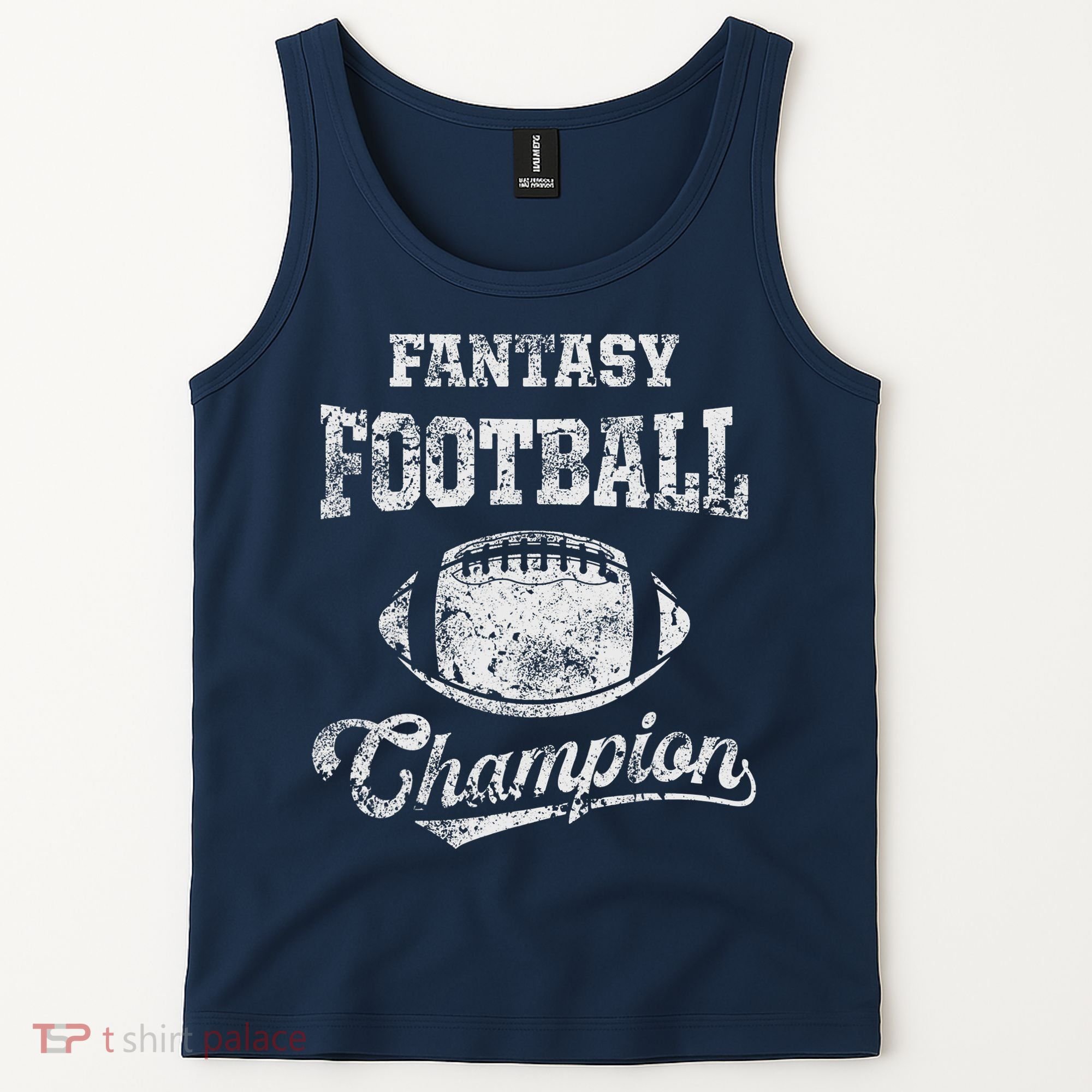 Fantasy Football Champion Funny League Draft Party Champ Tank Top
