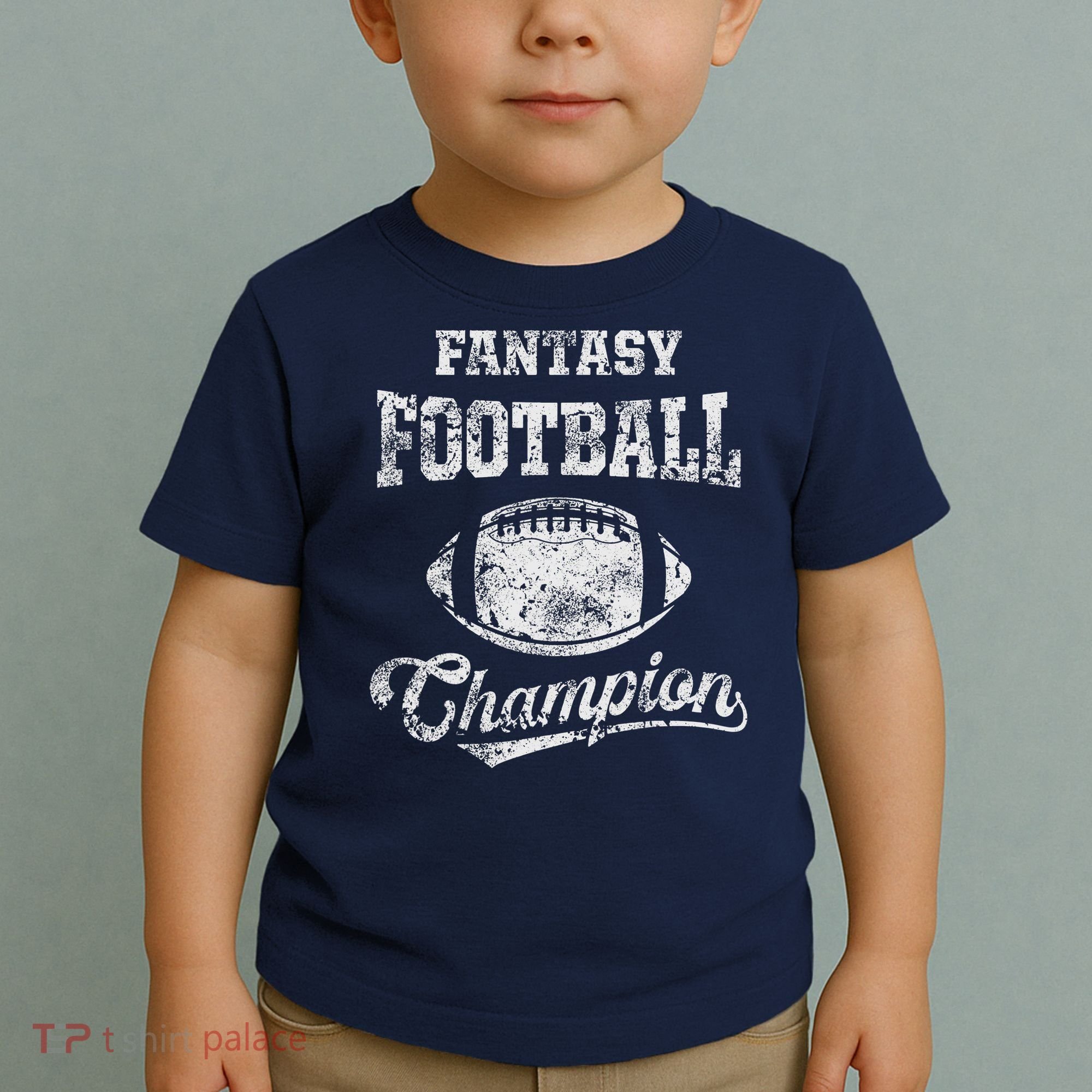 Fantasy Football Champion Funny League Draft Party Champ Toddler T-Shirt