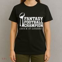 Fantasy Football Champion Suck It Losers Funny Winner T-Shirt thumb 4
