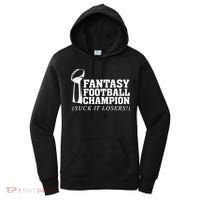 Fantasy Football Champion Suck It Losers Funny Winner Women's Hoodie thumb 0