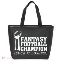Fantasy Football Champion Suck It Losers Funny Winner Tote Bag thumb 0
