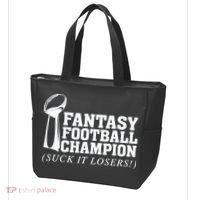 Fantasy Football Champion Suck It Losers Funny Winner Tote Bag thumb 3