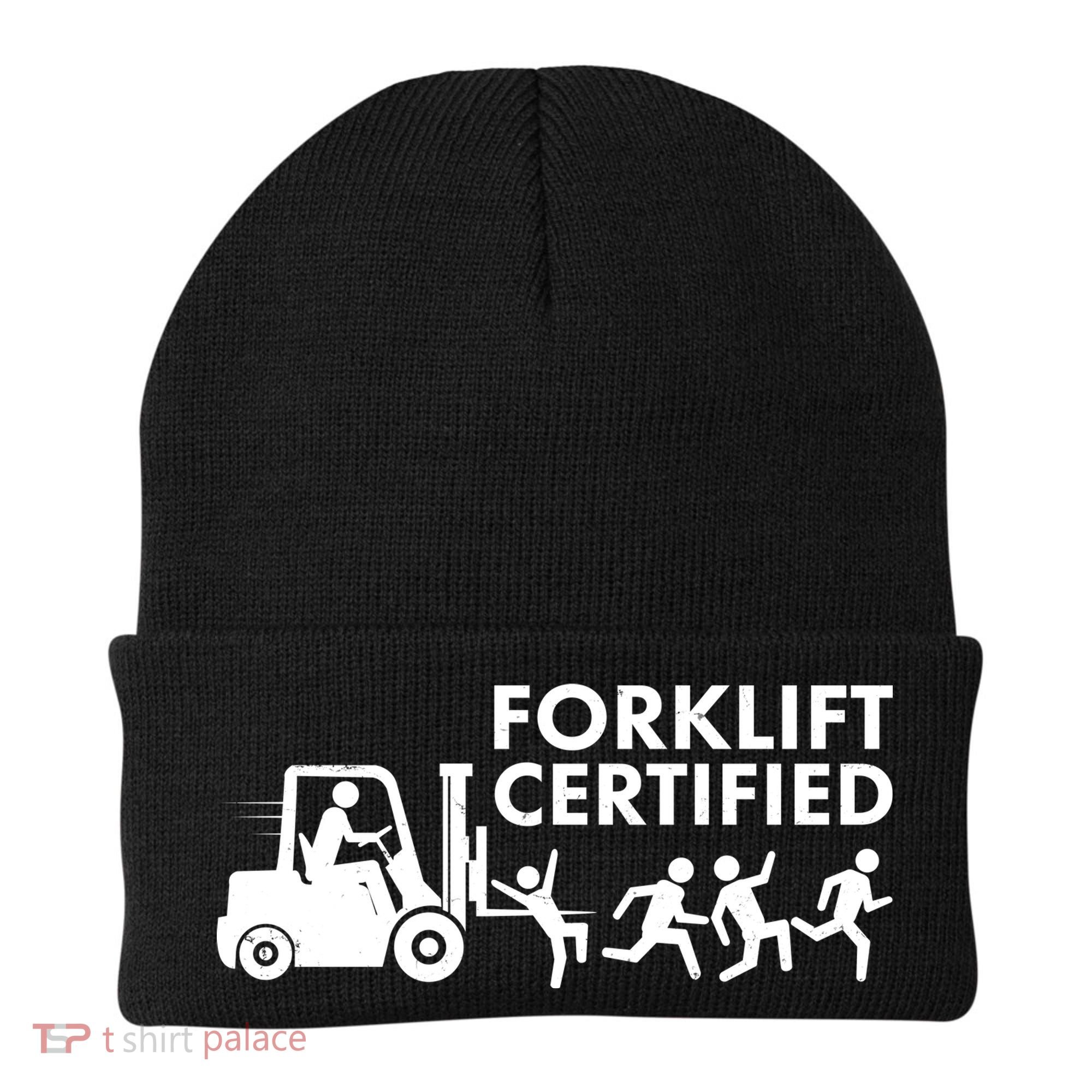 Funny Forklift Certified Beanie