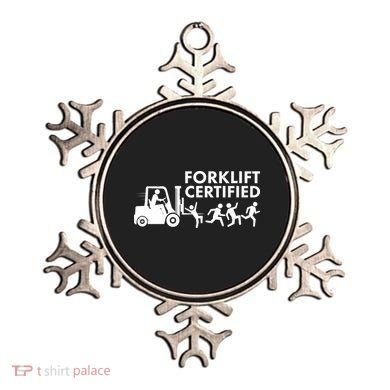Funny Forklift Certified Ornament