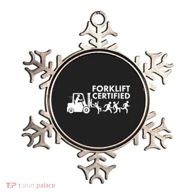 Funny Forklift Certified Ornament